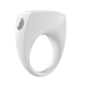 Эрекционное Вибро-кольцо OVO B6 VIBRATING RING WHITE