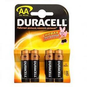 Пальчиковые батарейки типа АА Duracell LR6 New 4 шт