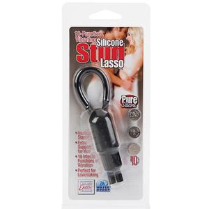 Вибро-лассо 10-Function Vibrating Silicone Stud Lasso-BLK