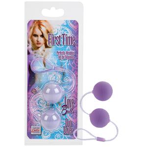 Вагинальные шарики First Time Love Balls Duo Lover - PURPLE