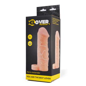 Насадка TOYFA XLOVER INCREASE+ для увеличения размера, реалистичная, с кольцом, 17 см.