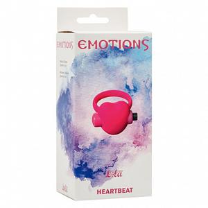 Эрекционное виброкольцо Lola Toys - Emotions - Heartbeat Pink, розовое