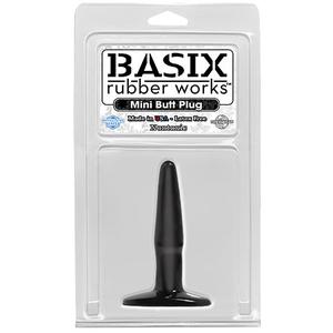 Анальная пробка Basix Rubber Works Mini Butt Plug черная