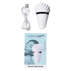 Вибромассажер Satisfyer  Layon 4, Sweet sensation, Силикон, Белый, 9,6 см