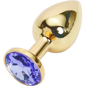 GOLDEN PLUG SMALL (втулка анальная) цвет кристалла светло-филетовый, L 72 мм, D 28 мм, вес 50г.