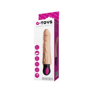 Вибратор A-toys Hot с подогревом, 25 см.