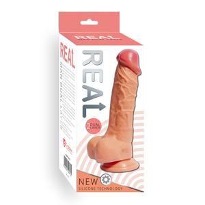 Силиконовый ультра-реалистик с двойной структурой "Real man dual layer" 4,5 x 15 см