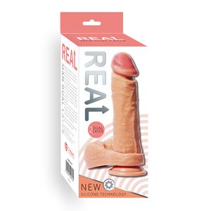 Силиконовый ультра-реалистик с двойной структурой "Real man dual layer" 4,5 x 16,5 см