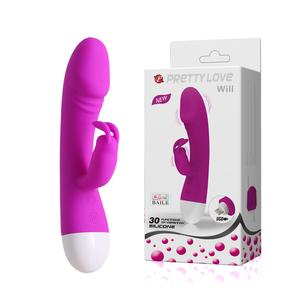 Вибромассажер G-spot с клиторальной стимуляцией перезаряжаемый WILL 18 х 3.8см.