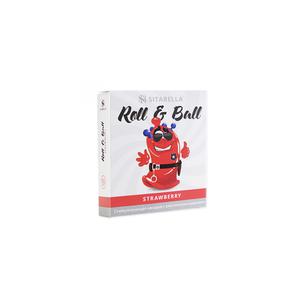 Насадка стимулирующая Roll & Ball Клубника