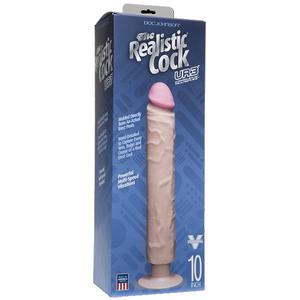 Вибромассажер-реалистик без мошонки The Realistic® Cock ULTRASKYN™ Without Balls Vibrating 10” - Vanilla