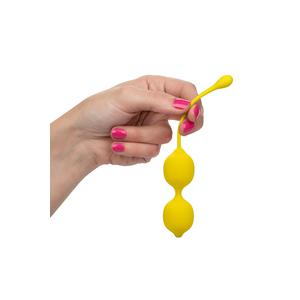 Набор необычных двойных вагинальных шариков в виде лимонов Kegel Training Set Lemon