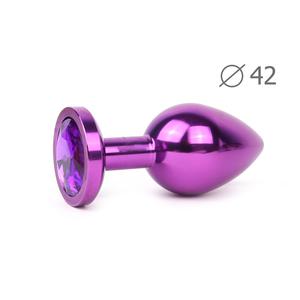 VIOLET PLUG LARGE (втулка анальная), L 93 мм D 42 мм, вес 170г, цвет кристалла фиолетовый