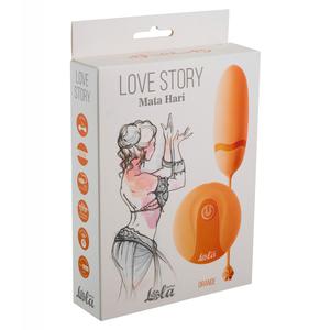 Виброяйцо на пульте управления Love Story Mata Hari orange