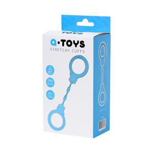 Силиконовые наручники A-Toys by TOYFA, силикон, голубые, 33 см