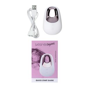 Вибромассажер Satisfyer Layon 5, White temptation, силикон, белый, 9,2 см