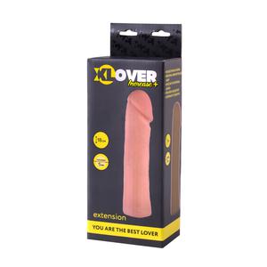 Насадка ToyFa XLover Increase+ для увеличения размера, реалистичная, с ярко выраженной головкой, TPR, телесный, 18 см