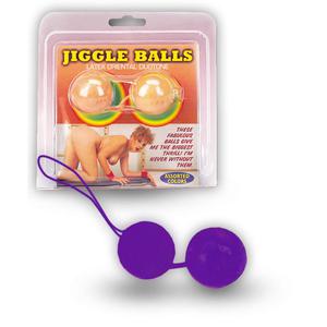 Вагинальные шарики из латекса, фиолетовые, JIGGLE BALLS