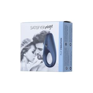 ЭРЕКЦИОННОЕ КОЛЬЦО НА ПЕНИС SATISFYER RINGS, СИЛИКОН, СИНИЙ 7,5 СМ