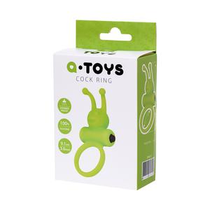 ЭРЕКЦИОННОЕ КОЛЬЦО НА ПЕНИС A-TOYS BY TOYFA, СИЛИКОН, ЗЕЛЕНЫЙ, Ø 3,1 СМ