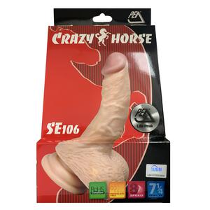 Вибромассажёр реалистичный Pea "Crazy Horse SE106 7 1/4", Flesh