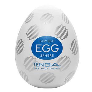 Мастурбатор в форме яйца Tenga Easy Beat Egg Sphere, белый