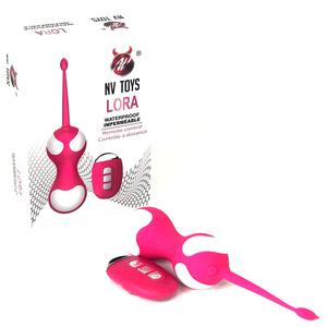 Вагинальные шарики с вибрацией NV Toys "Lora" на д.у., Pink