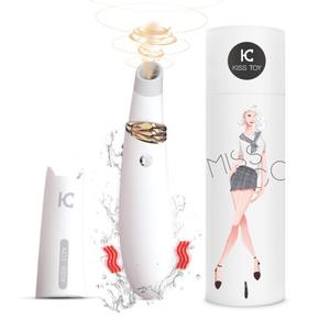 Вибромассажер 2 в 1 "Kiss Toy Miss CC", White