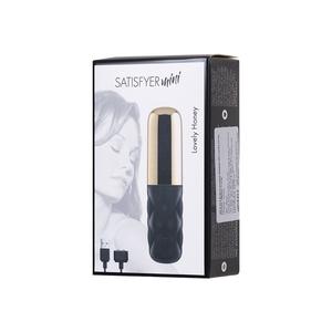 ВИБРОМАССАЖЕР SATISFYER MINI LOVELY HONEY , СИЛИКОН, ЧЁРНЫЙ, 11.4 СМ