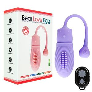 Виброяйцо с вибрацией и пультом д.у. Maig "Bear Love Egg Remote", Purple