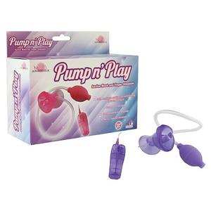 Помпа с вибрацией и выносным пультом Pump n'Play, Purple