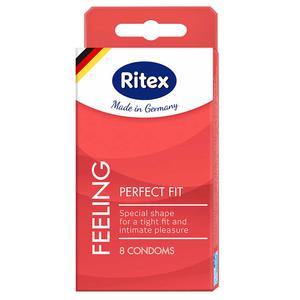 Презервативы Ritex Perfect Fit анатомической формы с накопителем - 8 шт.