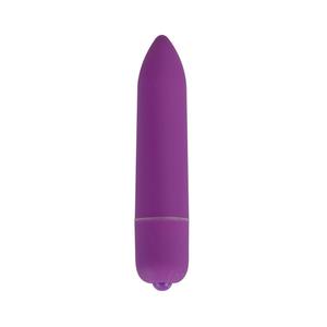 Фиолетовая удлинённая вибропуля Power Bullet Purple - 8,3 см.