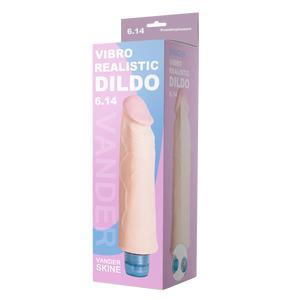 Вибромассажёр "Vibro Realistic Dildo 6.14", Светлый