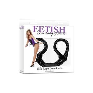 Фиксаторы Silk Rope Love Cuffs в стиле "Японский шелк" черные