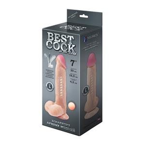 Фаллоимитатор неоскин на присоске F&F BEST COCK 7"