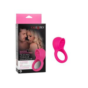 Перезарежаемое эрекционное кольцо с имитацией оральных Silicone Rechargeable Teasing Tongue Enhancer