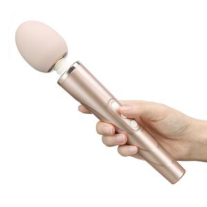 Вибромассажёр Rechargeable Ribbed Wand , Золотой