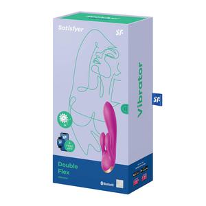 Вибратор-кролик Satisfyer Double Flex с двумя клиторальными отростками (фиолетовый)