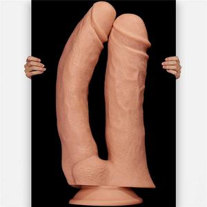 Фаллоимитатор двойной 12'' Realistic Mega Double Dildo, телесный