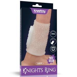 Вибронасадка "Vibrating Drip Knights Ring", Белый