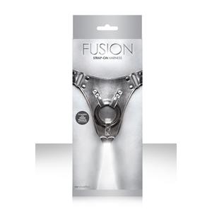 Страпон-трусики Fusion Strap On Harness) для крепления фаллоимитаторов серебристые