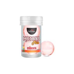 Лубрикант HOT BALL PLUS на масляной основе в виде двух шариков с разогревающим эффектом.