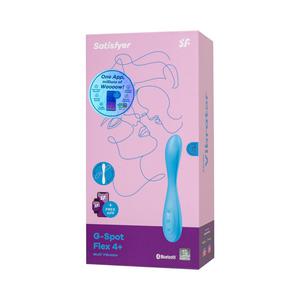 Стимулятор точки G с фиксацией формы Satisfyer G-Spot Flex 4+, голубой, 19,5 см