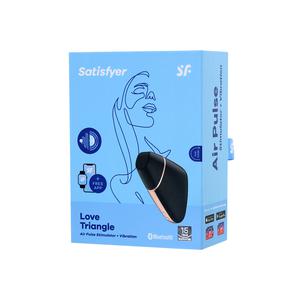 ВАКУУМ-ВОЛНОВОЙ БЕСКОНТАКТНЫЙ СТИМУЛЯТОР КЛИТОРА SATISFYER LOVE TRIANGLE,ABS ПЛАСТИК+СИЛИКОН, ЧЕРНЫЙ