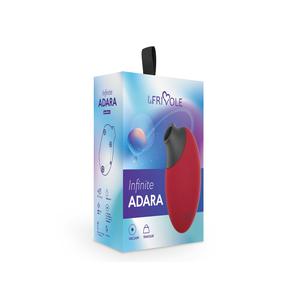 Вакуумный стимулятор клитора Adara,  бордовый (INFINITE)