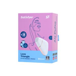 ВАКУУМ-ВОЛНОВОЙ БЕСКОНТАКТНЫЙ СТИМУЛЯТОР КЛИТОРА SATISFYER LOVE TRIANGLE, ABS ПЛАСТИК+СИЛИКОН, БЕЛЫЙ