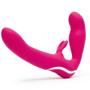 Безремневой страпон с вибрацией Happy Rabbit Rechargeable Vibrating Strapless Strap-On