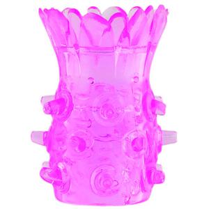 Насадка на пенис рельефная TOYFA Basic, TPE, розовый, 5 см