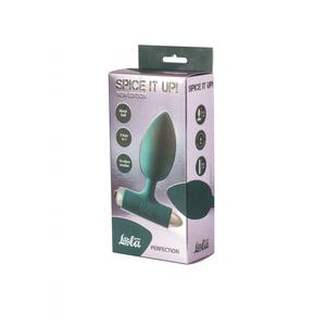 Анальная пробка с вибрацией Spice it up New Edition Perfection Dark green